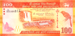 Srí Lanka 100 rúpia 2015 UNC
