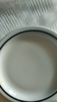Kék csíkos Alföldi tányér 