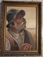 Mónus Sándor-Portré-olajfestmény