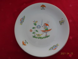 Arzberg German porcelain small plate with children's toy figures, diameter 19 cm. He has!