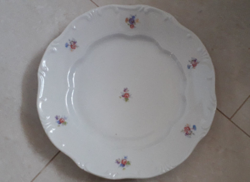 Régi Zsolnay porcelán virágmintás tányér 1 db