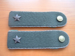 Mn lieutenant rank for trainee shoulder plate with brown star # + zs