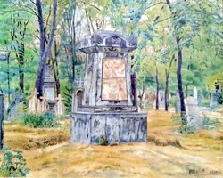 Várostörténeti emlék -  Poll Hugó: Tabáni temető,  1928    Tabán Társaság, múzeumok, városvédők ....