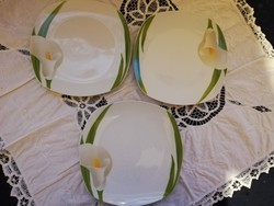 Eladó régi porcelán Wellco-design kálás lapos tányérok 6 db!