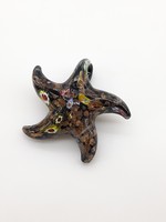 Millefiori tengeri csillag üveg medál