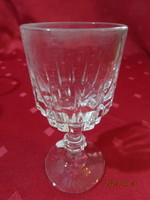 Glass cup with base - two pieces, cognac, height 9.5 cm. He has!