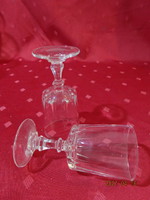 Cognac glass with base - two pieces, height 9.5 cm. He has!