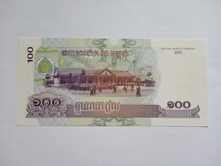  Unc 100 Riels Kambodzsa 2001  !! ( 2 )