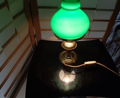 Lámpa zöld búrával vintage