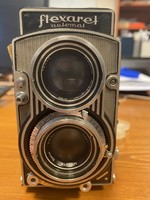Flexaret antik fényképezőgép eredeti tokjában