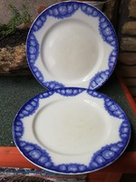 Antique villeroy & boch protected large plate pair