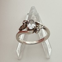 Antik esküvői ezüst gyűrű kő, Vintage gyűrű kő