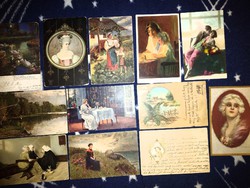 Romantikus témàjú szecessziós képeslapok az 1900-as èvek elejèről 600 Ft/db