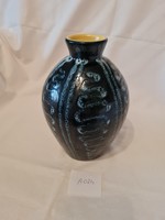 Tófej kék-fekete váza