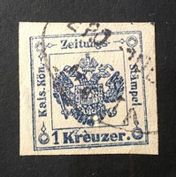 Nah! - 1858/59 - K&k 1 kreuzer stamp rarity with Maltese stamp - dark blue (the rarest color)