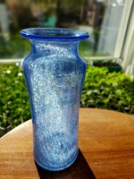 Karcagi fátyolüveg váza - 29,5 cm magas