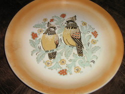 Gyönyörű vintage madaras porcelán tányér fali dísz