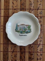 Aquincum retro porcelán szuvenír - Hajdúnánás nyaralási emlék tányérka