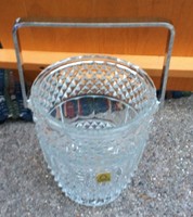 Oberglas austria crystal ice bucket cam polished ice bucket