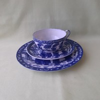 Japán porcelán tányér (2 db)  és tojáshéj csésze (1 db), reggeliző készlet