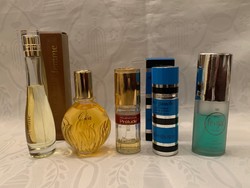 Parfümök egyben vagy külön, 5 db. Cléa, Fenjal, Prélude, Rive gauche, Fleur de Santé Femme