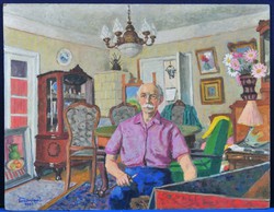 Attributed to János Tiszavölgyi (1906-1996): self-portrait