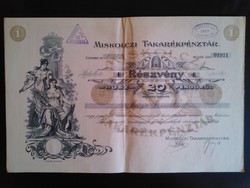 Pénzpiaci papírrégiség - részvény (1926)