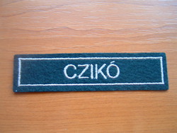 Embroidered name colt topstitch # + zs