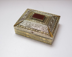 Ornate old oriental metal box.