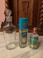 1 db antik 4711 -es  parfümös üveg  és 2db retro illat