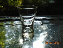 Antique small glass with thick soles
