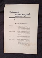 Debreceni nyomtatványok 1940-es évekből