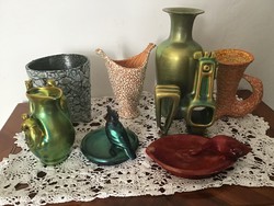 Zsolnai-gorka porcelán kerámiák sérültek