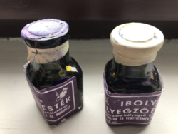 Violet stamp ink - 2 unopened + ink pad