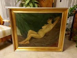 Ferenczy Valér ragyogó akt festménye! 110x95cm!