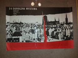 Jakybowski, Gdansk nagy kiállítás plakát/litográfia, méret jelezve!