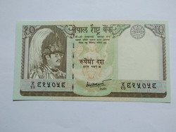 Unc 10 Rúpia 1985 - 1987 Nepál !!