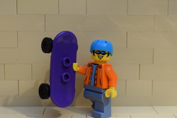 LEGO gördeszkás figura eredeti szép állapotban