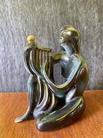 Apulum modernista porcelán női figura
