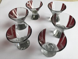 Art deco Karl Palda liqueur glasses from the 1930s