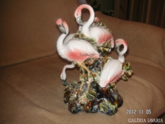 Flamingók   ,  nagyon látványos  , jó  kvalitású  finom porcelán tárgy