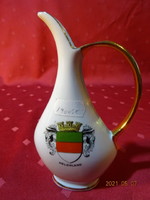 Bavaria German porcelain spout with decanter, helgoland coat of arms. He has!