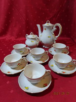 Zsolnay porcelain, coffee set for six people, 14 pieces. He has!