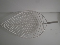 Basket - 38 x 20 x 4 cm - leaf shape - perfect