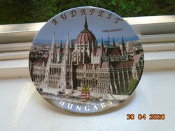 Budapest parliament new wall plate with coat of arms