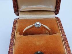 Antik Arany Gyémánt Gyűrű.  Eljegyzési