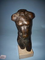 Antik bronz férfi torzó szobor