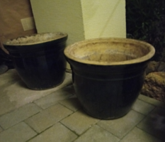 Huge outdoor pots from India
