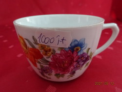 German porcelain flower mug with a diameter of 8.8 cm. He has!