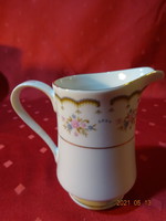 Biedermeier porcelain, antique milk spout with gold border. He has!